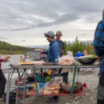 Silver Creek camp on Tatshenshini River rafting trip, Yukon Territory
