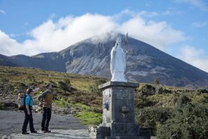 St Patrick statue at Croagh Patrick, Co Mayo