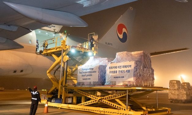 Korean Air operates charter flight to transport Türkiye earthquake relief supplies